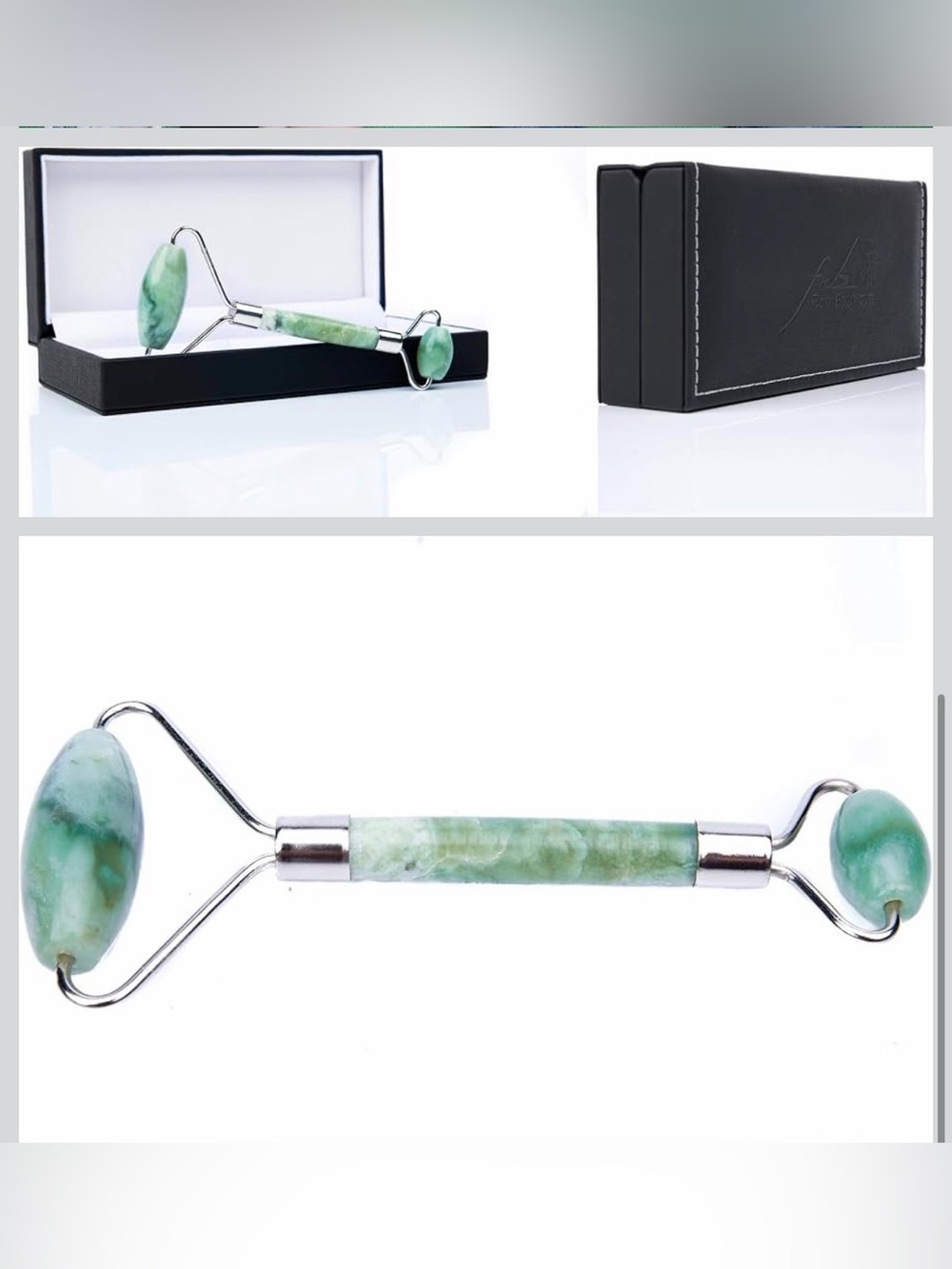 Jade Face Roller Cooling Spa Massager Facial NEW